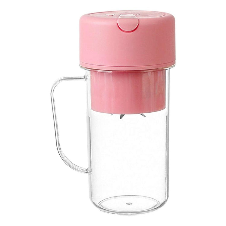 420ml 6 Blades Straw Juice Cup USB Charging Portable Fruit Juicer Smoothie Maker(Pink) - Electric juicers by buy2fix | Online Shopping UK | buy2fix