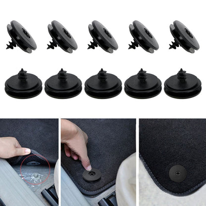 10pcs 10pcs Double-layer Foot Pad Plastic Fixing Buckle - Floor Mats by buy2fix | Online Shopping UK | buy2fix