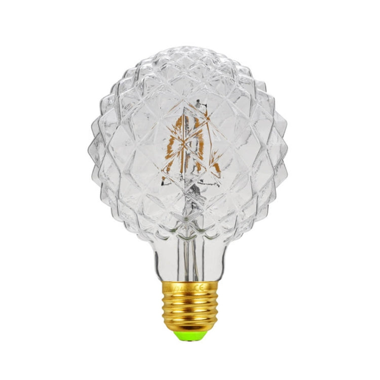 E27 Screw Port LED Vintage Light Shaped Decorative Illumination Bulb, Style: G95 Outer Pineapple Transparent(220V 4W 2700K) - LED Blubs & Tubes by buy2fix | Online Shopping UK | buy2fix