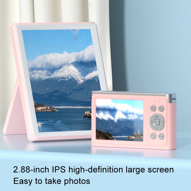 50 MP HD Camera 4K Video Retro Vlog Self-Shooting Camera(Pink) - Video Cameras by buy2fix | Online Shopping UK | buy2fix