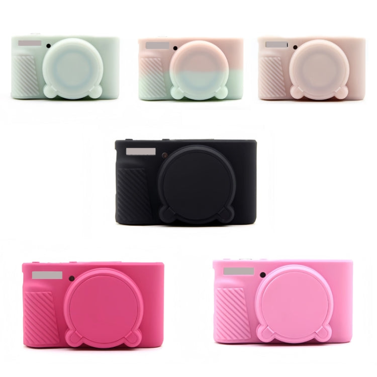 For Canon SX730/SX740 Soft Silicone Protective Case, Color: Jelly Pink Green - Protective Case by buy2fix | Online Shopping UK | buy2fix