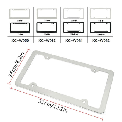 American Standard Aluminum Alloy License Plate Frame Including Accessories, Specification: 4 Holes Slotted Aluminum Black - License Plate Covers & Frames by buy2fix | Online Shopping UK | buy2fix