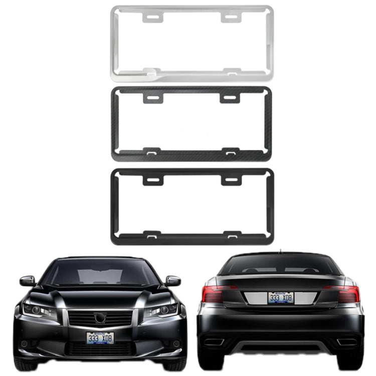 Taiwan Car License Plate Stainless Steel Frame, Specification: Carbon Fiber - License Plate Covers & Frames by buy2fix | Online Shopping UK | buy2fix