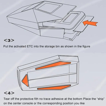 Car ETC Bracket Organizer Automotive Removable Center Console Ornament, Model: Speed Version - Stowing Tidying by buy2fix | Online Shopping UK | buy2fix