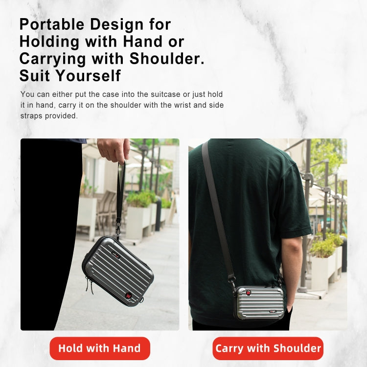 For Insta360 X4 aMagisn Storage Bag Hard Shell Protective Case(Gray) - Case & Bags by aMagisn | Online Shopping UK | buy2fix