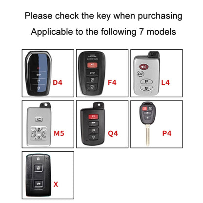 For Toyota Car Key Cover Multifunctional Keychain Anti-lost Number Plate, Style: F4 - Car Key Cases by buy2fix | Online Shopping UK | buy2fix