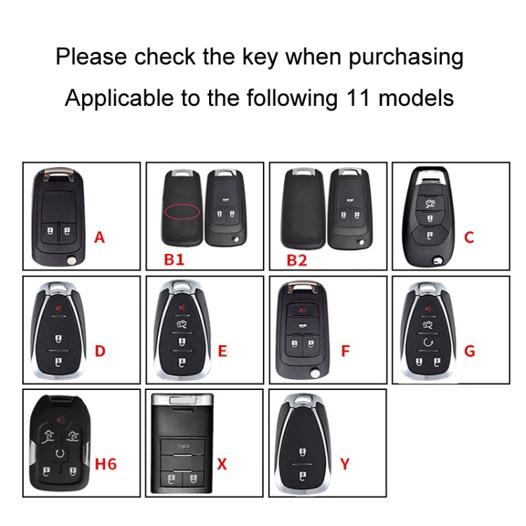 For Chevrolet Car Key Cover Multifunctional Keychain Anti-lost Number Plate, Style: G - Car Key Cases by buy2fix | Online Shopping UK | buy2fix