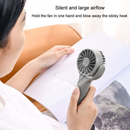 Mini Handheld Small Fan Rechargeable Mute Desktop Portable Fan(Khaki) - Electric Fans by buy2fix | Online Shopping UK | buy2fix