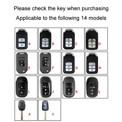 For Honda Car Key Cover Multifunctional Keychain Anti-lost Number Plate, Style: B - Car Key Cases by buy2fix | Online Shopping UK | buy2fix