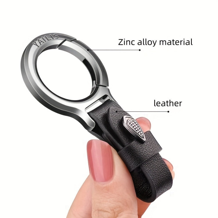 YAILIS Zinc Alloy Car Keychain Multi-functional Belt Hook Key Holder For Men & Women(Quartz Coffee) - Key Rings by buy2fix | Online Shopping UK | buy2fix