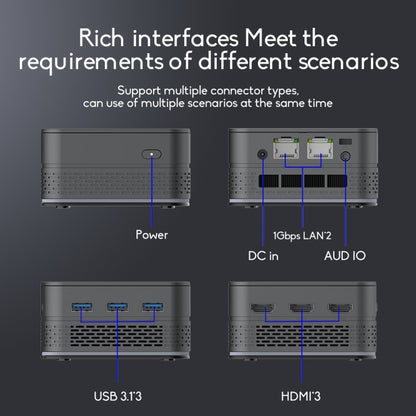 T9 Plus N100 DDR5 16G+256G UK Plug 12th Alder Lake Dual Gigabit LAN+3 HDMI 4K HD Pocket Mini PC - Windows Mini PCs by buy2fix | Online Shopping UK | buy2fix