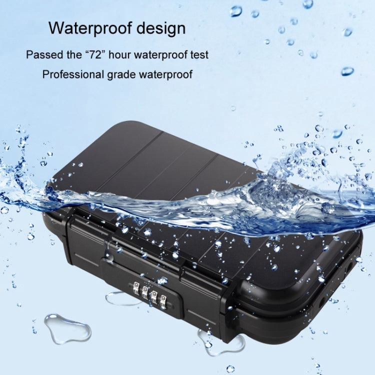 Outdoor Waterproof Beach Password Box Swimming Pool Cell Phone Keys Safe Deposit Box(Grey) - Safety Box by buy2fix | Online Shopping UK | buy2fix