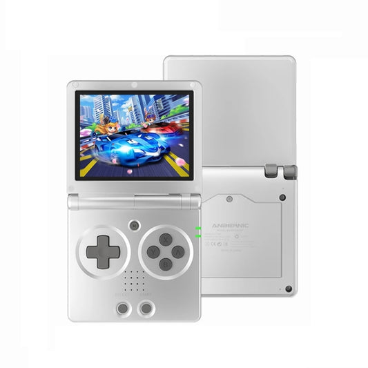 ANBERNIC RG35XXSP 3.5'' IPS Screen Flip Handheld Console Linux System WIFI Retro Video Game Player  64G+128G(Silver) - Pocket Console by ANBERNIC | Online Shopping UK | buy2fix