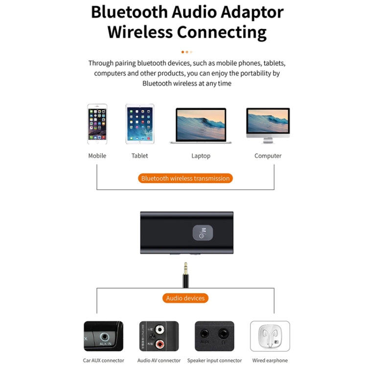 Car Plug-In Card Bluetooth AUX Audio Receiver - Bluetooth Adapters by buy2fix | Online Shopping UK | buy2fix