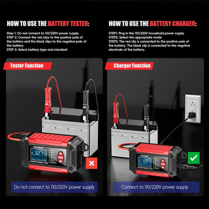 FOXSUR Cars Motorcycles 12V Lithium Cattery Charger With Battery Detection(JP Plug) - Battery Charger by FOXSUR | Online Shopping UK | buy2fix