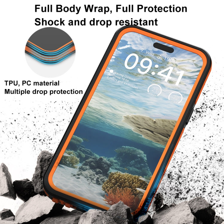 For IPhone 15 Pro Max TELESIN P4-WTP-02 IP68 Waterproof Case Dustproof Diving Magsafe Magnetic Protective Case - iPhone 15 Pro Max Cases by TELESIN | Online Shopping UK | buy2fix