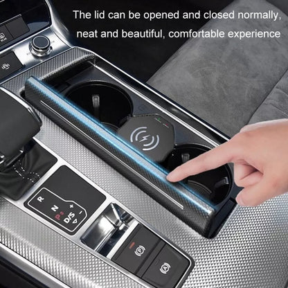 For Audi A6L 15W Car Cigarette Lighter Magnetic Wireless Charger, For Left And Right Driving - Wireless Charger Holders by buy2fix | Online Shopping UK | buy2fix