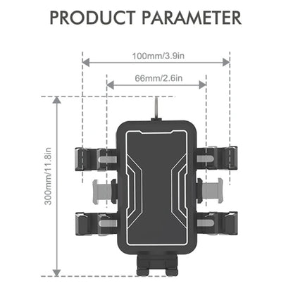 Motorcycle Bicycle Outdoor Cycling Navigation Phone Holder, Style: Rearview Mirror Bracket - Holder by buy2fix | Online Shopping UK | buy2fix