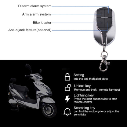 Electric Vehicle Anti-theft Remote Alarm Keyless Quick Vehicle Search(48-72V) - Theft Protection by buy2fix | Online Shopping UK | buy2fix