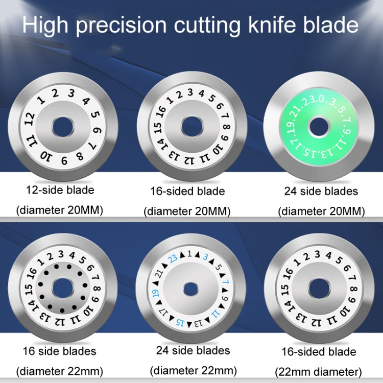 20mm 12 Rotating Surface Fiber Optic Cutting Knife Replacement Tungsten Steel Blade - Lan Cable and Tools by buy2fix | Online Shopping UK | buy2fix