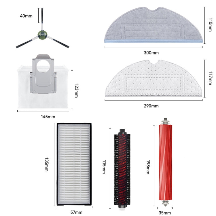 For Roborock G20 / S8 Plus / S8 / S8 Pro Vacuum Cleaner Accessories 1 Rag - For Roborock Accessories by buy2fix | Online Shopping UK | buy2fix