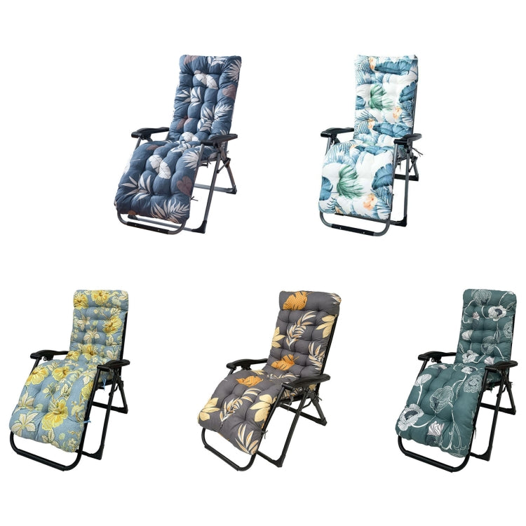 170 x 53 x 8cm Thickened Printed Hooded Strap Home Patio Lounger Mat(Flowers and Song) - Cushions & Pillows by buy2fix | Online Shopping UK | buy2fix