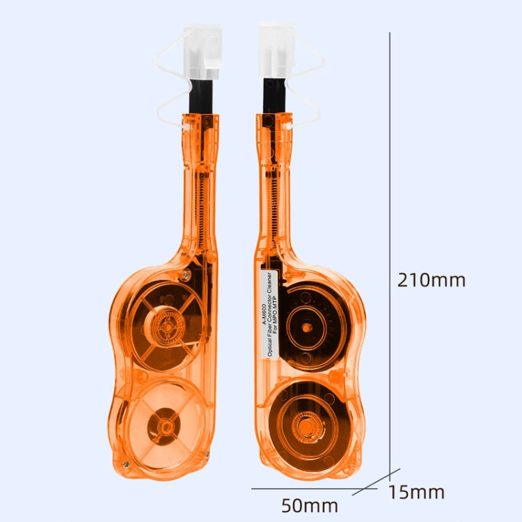 For MPO / MTP Fiber Optic Cleaning Pen Optical Module Ferrule Endface Cleaner(Orange) - Lan Cable and Tools by buy2fix | Online Shopping UK | buy2fix