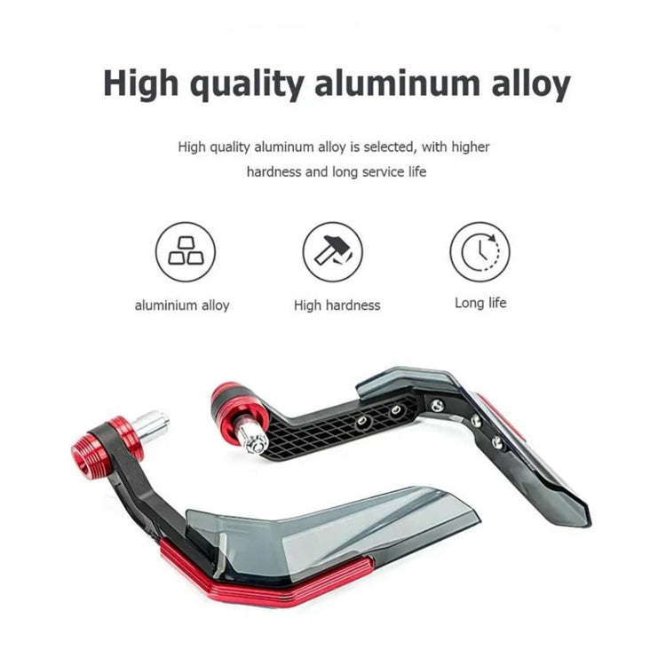 4 In 1 Motorcycle Modification Accessories Horn Windshield Windproof Protective Cover+Handlebar Plastic Throttle Grip Accessories(Red) - Grips by buy2fix | Online Shopping UK | buy2fix