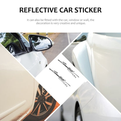 2pcs English Limited Edition Car Decorative Stickers(Black) - Decorative Sticker by buy2fix | Online Shopping UK | buy2fix