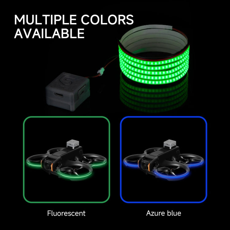 For DJI Avata 2 RCSTQ Colorful Luminous Light Belt High Bright Tube Night Flight Warning Light Strip(Blue) -  by RCSTQ | Online Shopping UK | buy2fix