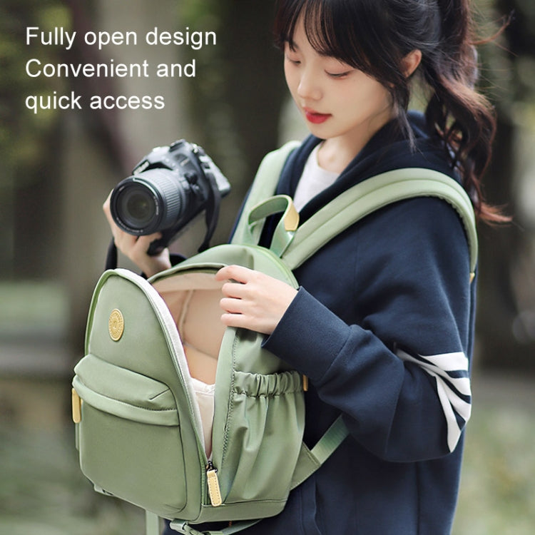 Cwatcun D125 Small Shoulder Camera Bag Casual Commuter DSLR Backpack(Green) - Backpack by Cwatcun | Online Shopping UK | buy2fix