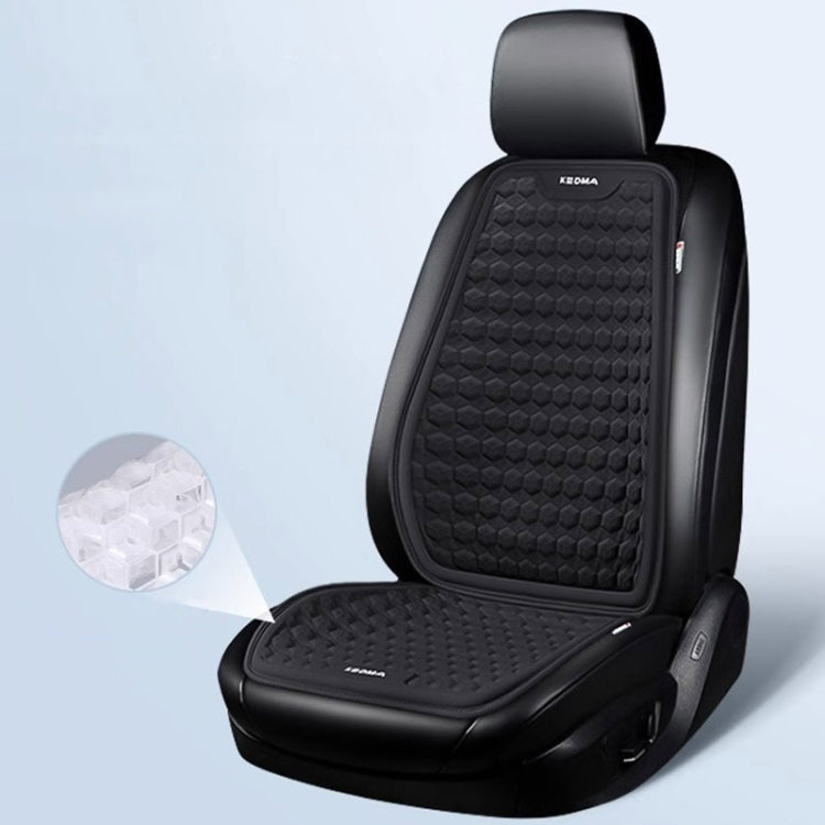 HELLOLEIBOO Car Gel Ice Cushion Four Seasons Universal Breathable Seat Cushion, Color: Cushion+Backrest Double Layer Black - Seat Accessories by HELLOLEIBOO | Online Shopping UK | buy2fix