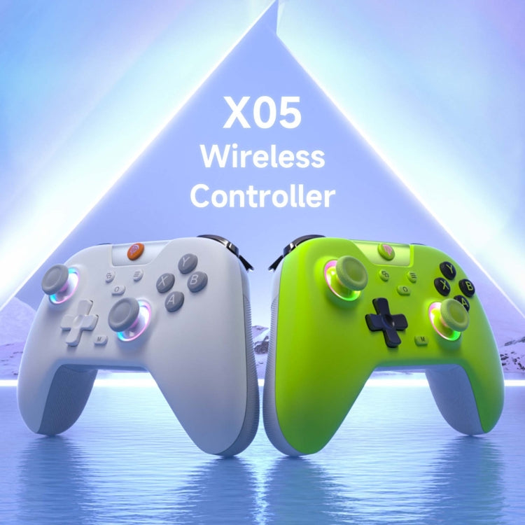 EasySMX X05 Wireless Gamepad Hall RGB Effect Controller For PC / Phone / Switch / Steam Deck(Green) - Gamepads by EasySMX | Online Shopping UK | buy2fix