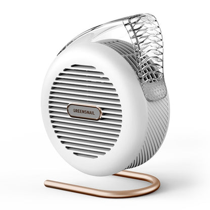 F5 USB Charging Colorful Lighting Effect Desktop Negative Ion Purification Air Fan(White) - Electric Fans by buy2fix | Online Shopping UK | buy2fix