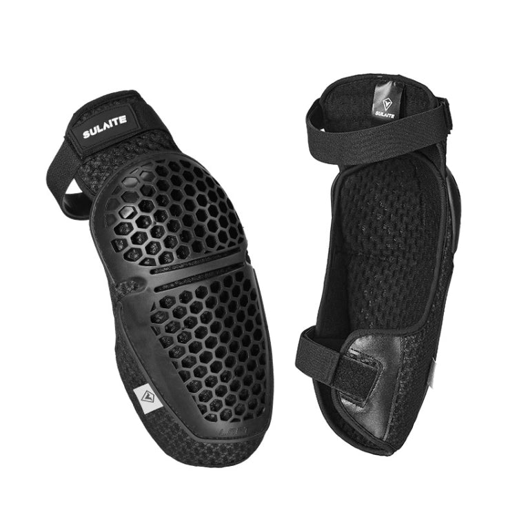 SULAITE Cycling Honeycomb Breathable Heat Dissipation Motorcycle Adjustable Protective Gear, Style: 2pcs /Set Knee Pads - Protective Gear by SULAITE | Online Shopping UK | buy2fix