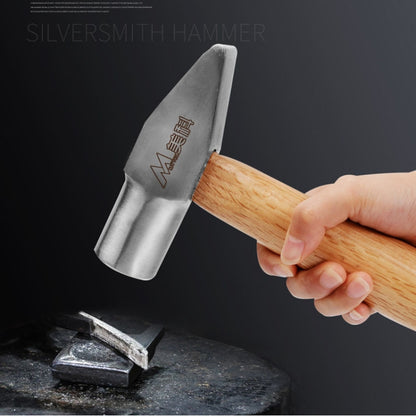 MYTEC Small Silversmith Hammer Tool Short Handled Small Hammer Handmade Round Head Duckbill Hammer - Hammer by MYTEC | Online Shopping UK | buy2fix