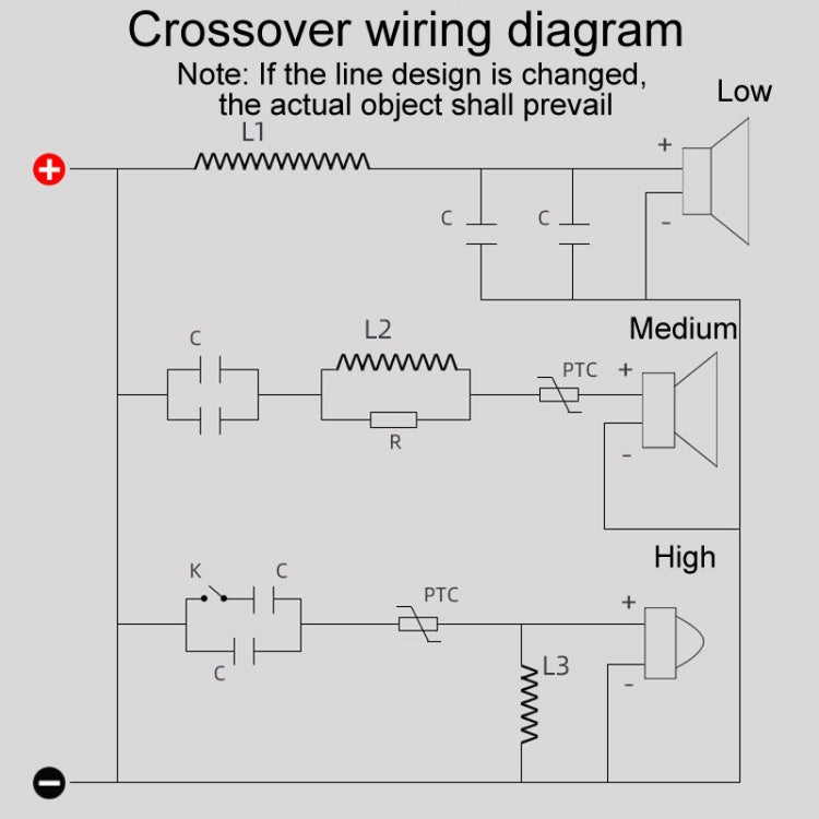 CW-3003 High Medium And Low 3-Way Audio Crossover Home Cinema Speaker Divider - Audio Crossover by buy2fix | Online Shopping UK | buy2fix