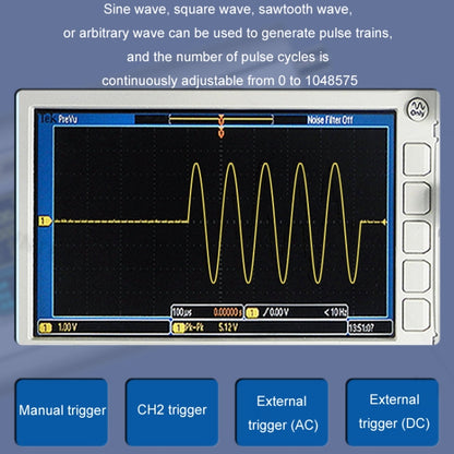 JUNTEK Programmable Dual-Channel DDS Function Arbitrary Waveform Signal Generator, Frequency: 60MHz(EU Plug) - Other Tester Tool by buy2fix | Online Shopping UK | buy2fix