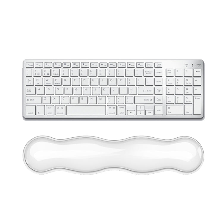 Cool Silicone Keyboard Wrist Rest Mouse Pad Relieve Wrist Fatigue, Spec: Large Transparent - Mouse Pads by buy2fix | Online Shopping UK | buy2fix