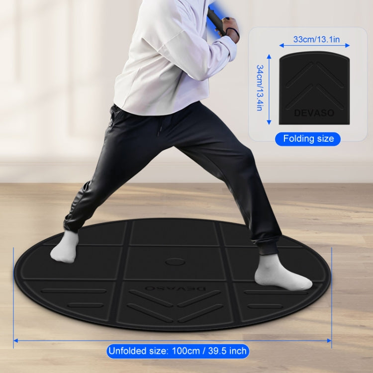 DEVASO VR Glasses Sport Game Simulation Floor Mat(Black) - VR Accessories by DEVASO | Online Shopping UK | buy2fix