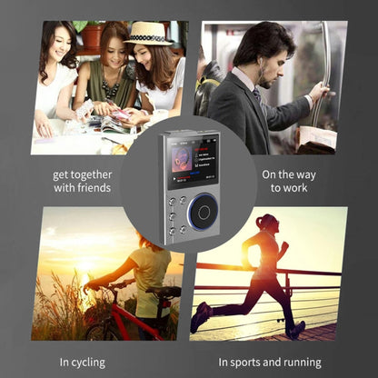 2.4 inch HIFI Bluetooth Music Player DSD256 Mastering Sound Quality Walkman, Memory: 16GB+8GB(Gray) - MP3 Player by buy2fix | Online Shopping UK | buy2fix