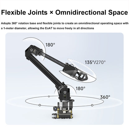 Waveshare 25118 RoArm-M2-S Desktop Robotic Arm Kit, Based On ESP32, 4-DOF(US Plug) - Modules Expansions Accessories by Waveshare | Online Shopping UK | buy2fix