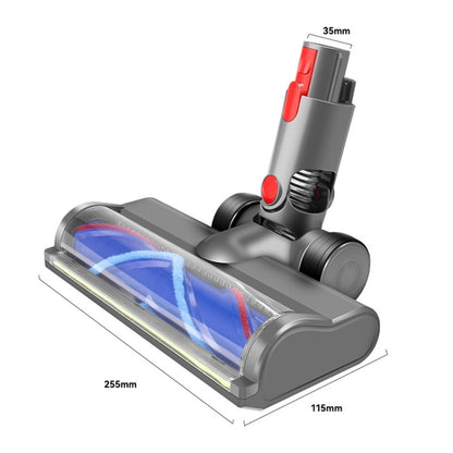 For Dyson V6 Soft Velvet Suction Head With Full Range Dust Display Light - For Dyson Accessories by buy2fix | Online Shopping UK | buy2fix