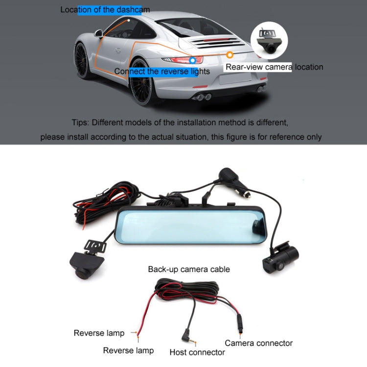 Car HD WIFI Interconnected Triple Camera Driving Recorder, Specification: WIFI Interconnection - Car DVRs by buy2fix | Online Shopping UK | buy2fix