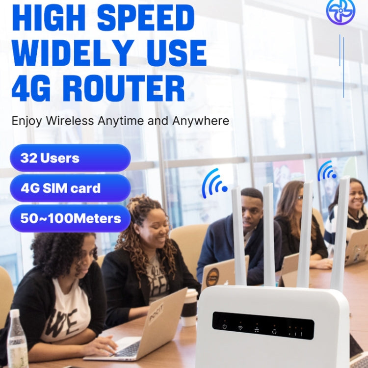 For European / Asian / African 4G CPE WiFi6 Plug-in Wireless Router Dual Port Wireless Hotspot, EU Plug(White) - Wireless Routers by buy2fix | Online Shopping UK | buy2fix