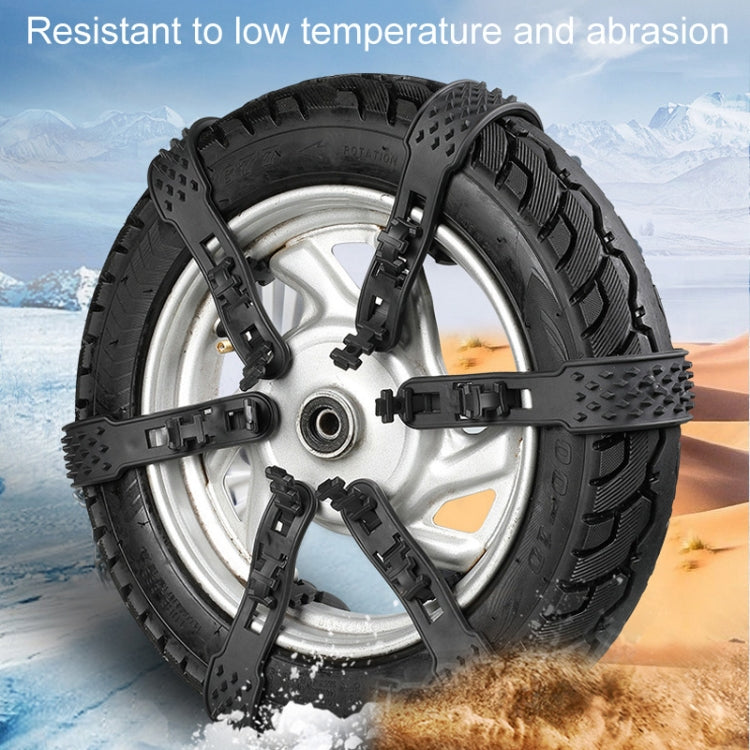 Electrical Bicycle And Motorcycle Winter Snow Tire Anti-Skid Chain(Black) - Car Road Trouble Clearer by buy2fix | Online Shopping UK | buy2fix