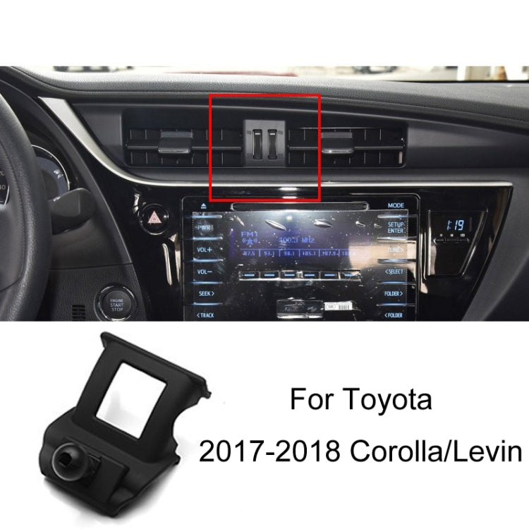 For Toyota Car Air Outlet Phone Holder Base, Model: 17-18 Corolla/Levin - Special Car Holders by buy2fix | Online Shopping UK | buy2fix