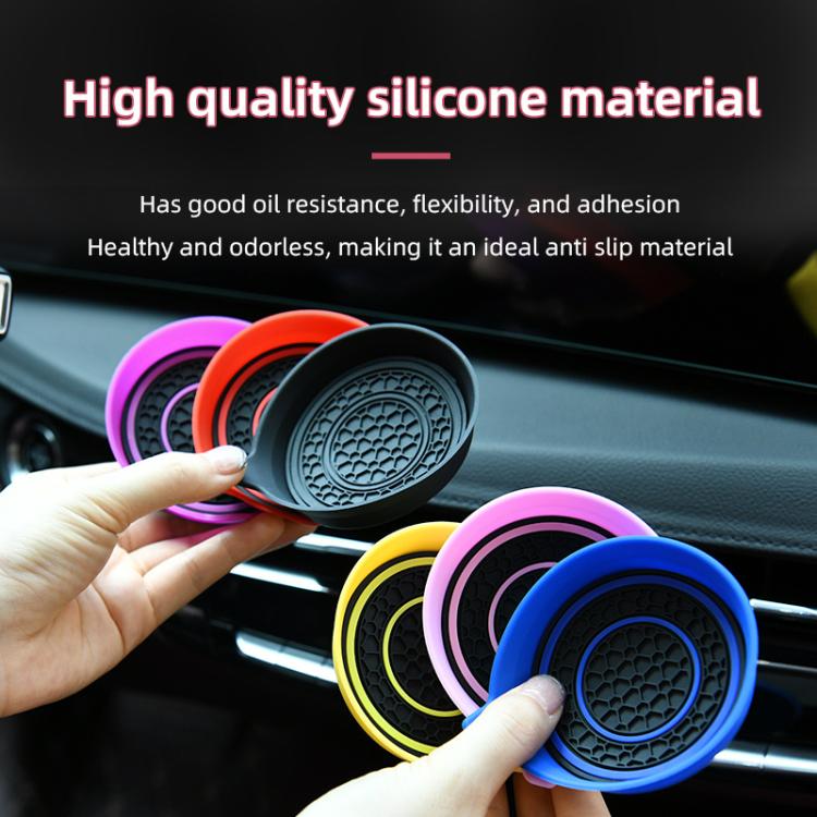 Car Bowl-shaped Non-slip Heat-insulating Double-ring Water Coaster, Color: Gray - Car Drink Holders by buy2fix | Online Shopping UK | buy2fix