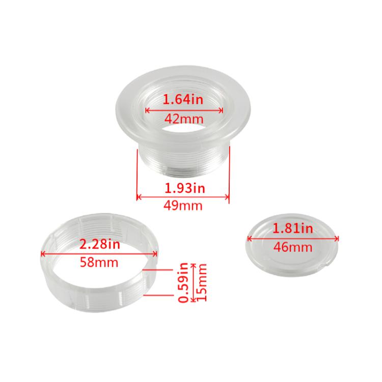 1.63 Inch RV Sunshade Eyelet Plug Cap(Transparent) - Window Foils & Solar Protection by buy2fix | Online Shopping UK | buy2fix