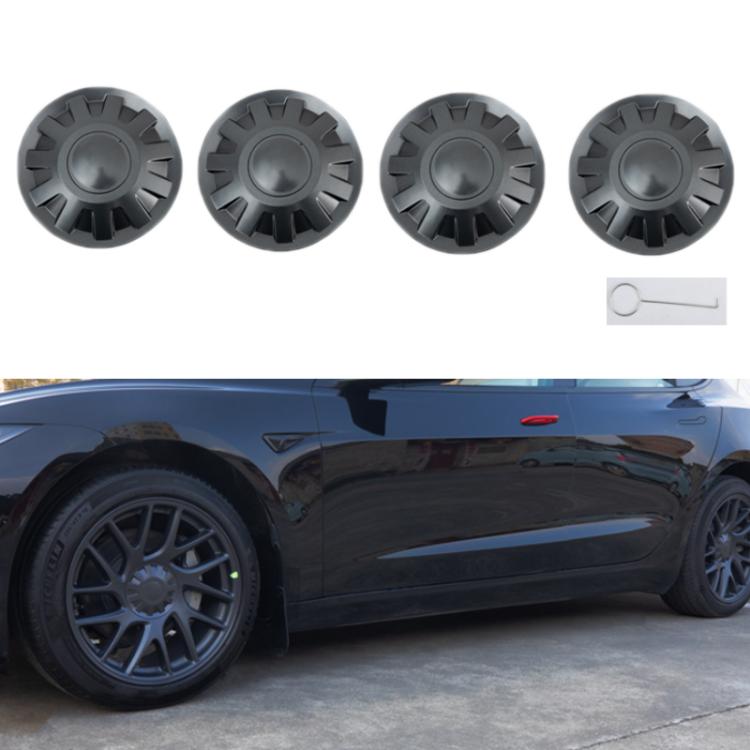 For Tesla 2024 Model 3 18-Inch Wheel Center Protection Cover(Spray Paint Without LOGO) - Wheels Tires & Parts by buy2fix | Online Shopping UK | buy2fix